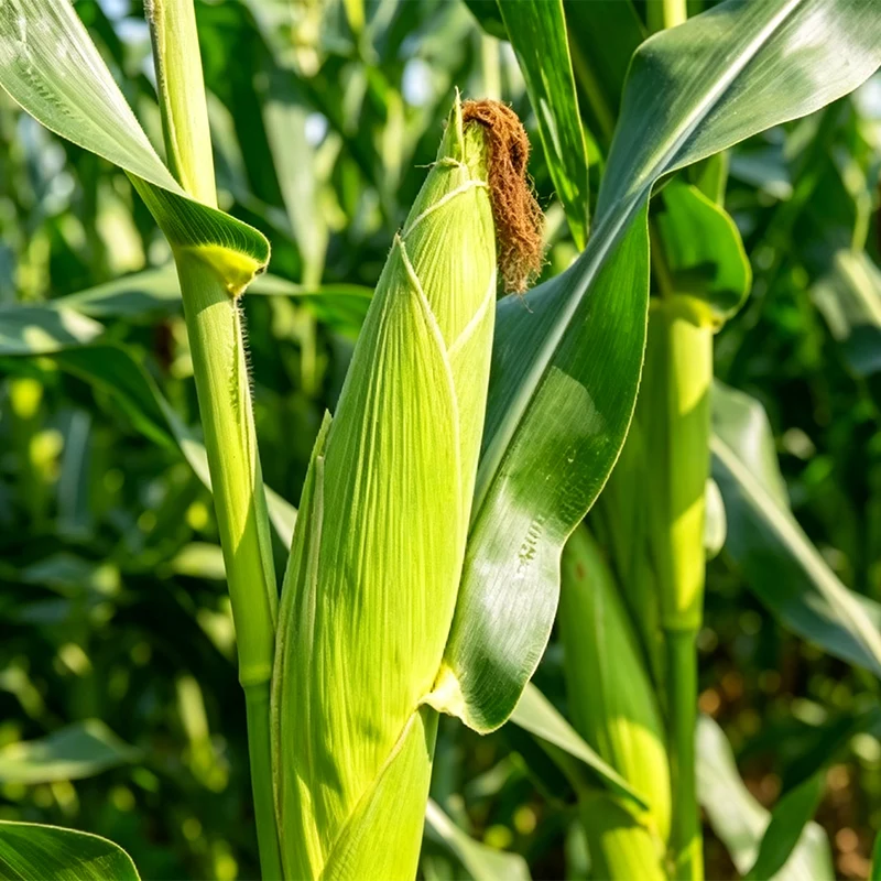 তাজা পুরো উদ্ভিদ ভুট্টা সাইলেজ